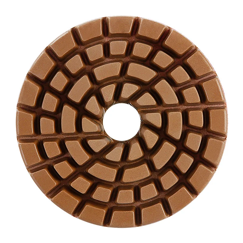 7PCS 4Inch Floor Polishing Pads 100mm Diamond Polishing Pads Wet Restoration Grinding Disc Sanding Concrete Floor Polishing Pad