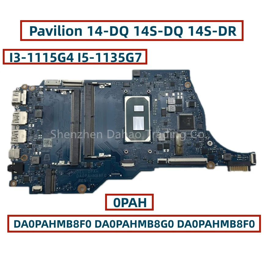 

Материнская плата для ноутбука HP Pavilion 14-DQ 14S-DQ 14S-DR 340S G7 с процессором i5-1135G 7 DA0PAHMB8F0 DA0PAHMB8G0 DA0PAHMB8E0 0PAH