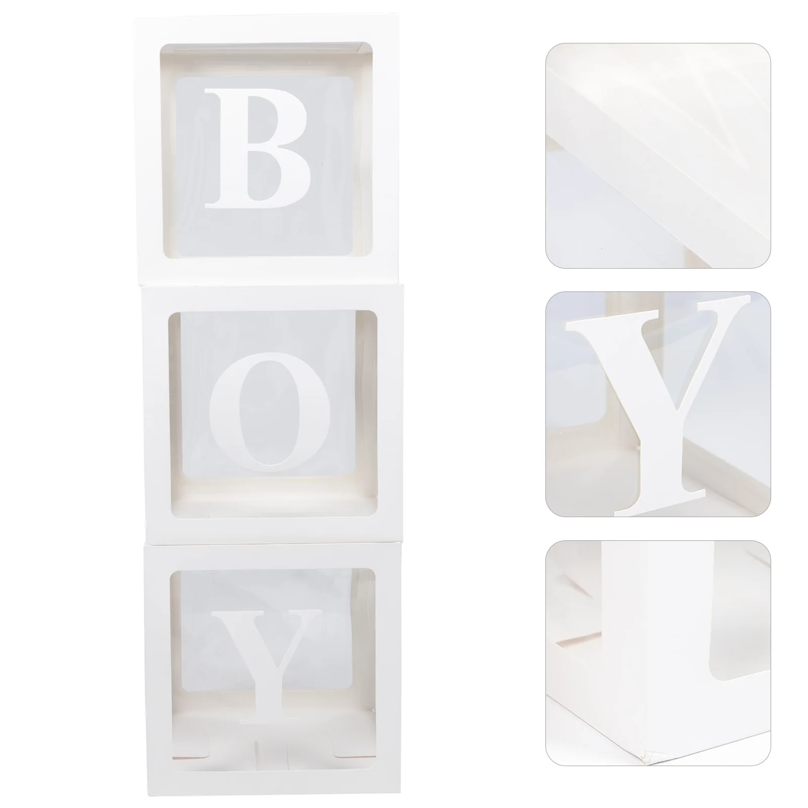 

1Set Transparent Balloon Box Folding Sturdy Tear Resistant Balloon Holder for Birthday Party Decorations Shower