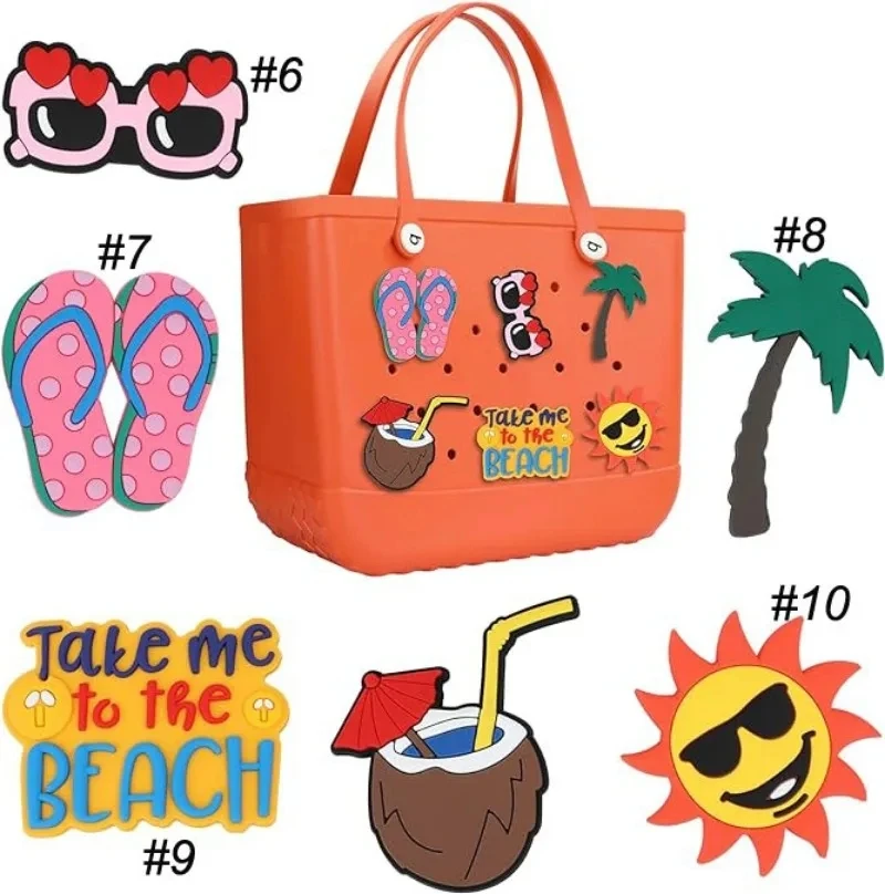 Strand tasche Anhänger Ornamente Strand tasche Zubehör DIY handgemachte Cartoon Dekoration Sonnenbrille Regenbogen Sommer Anhänger