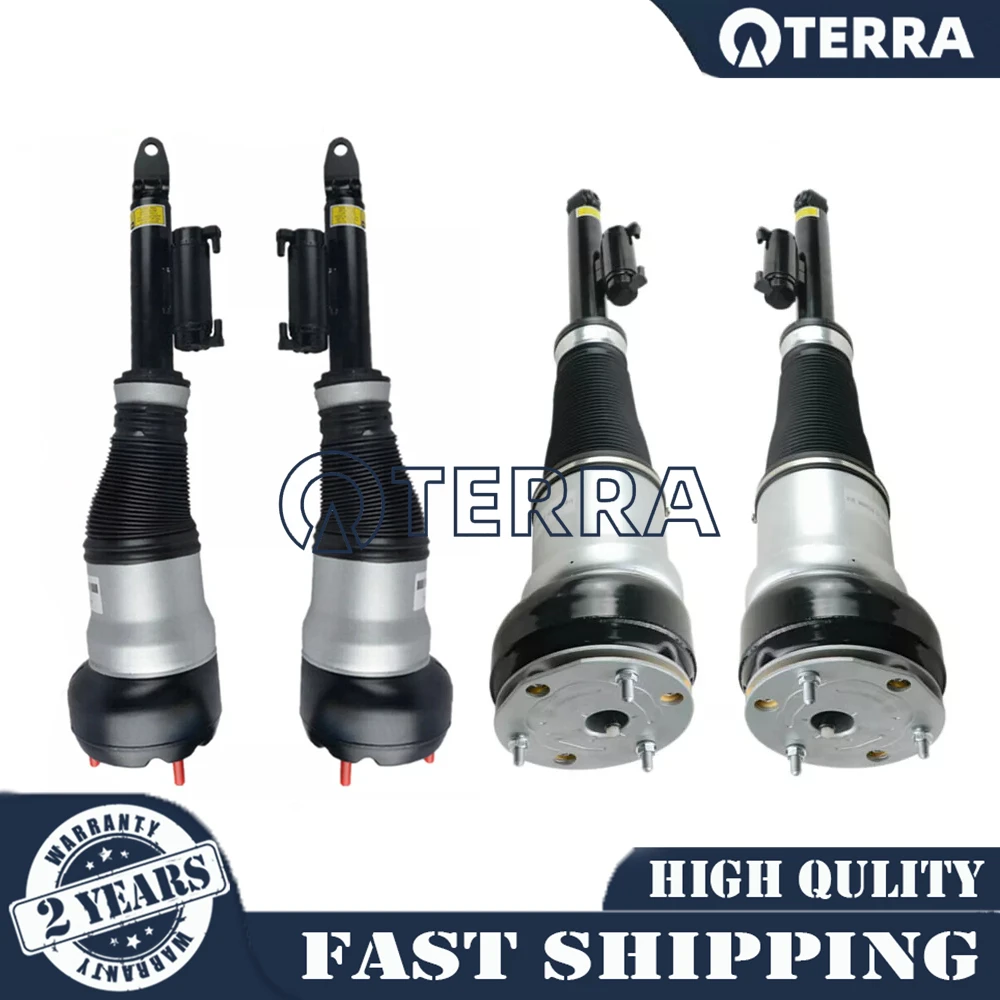 4X Rear & Front Air Suspension Struts For Mercedes - Benz S Class W222 S400 S500 S550 S63 2013-2020 A2223204813 A2223202513