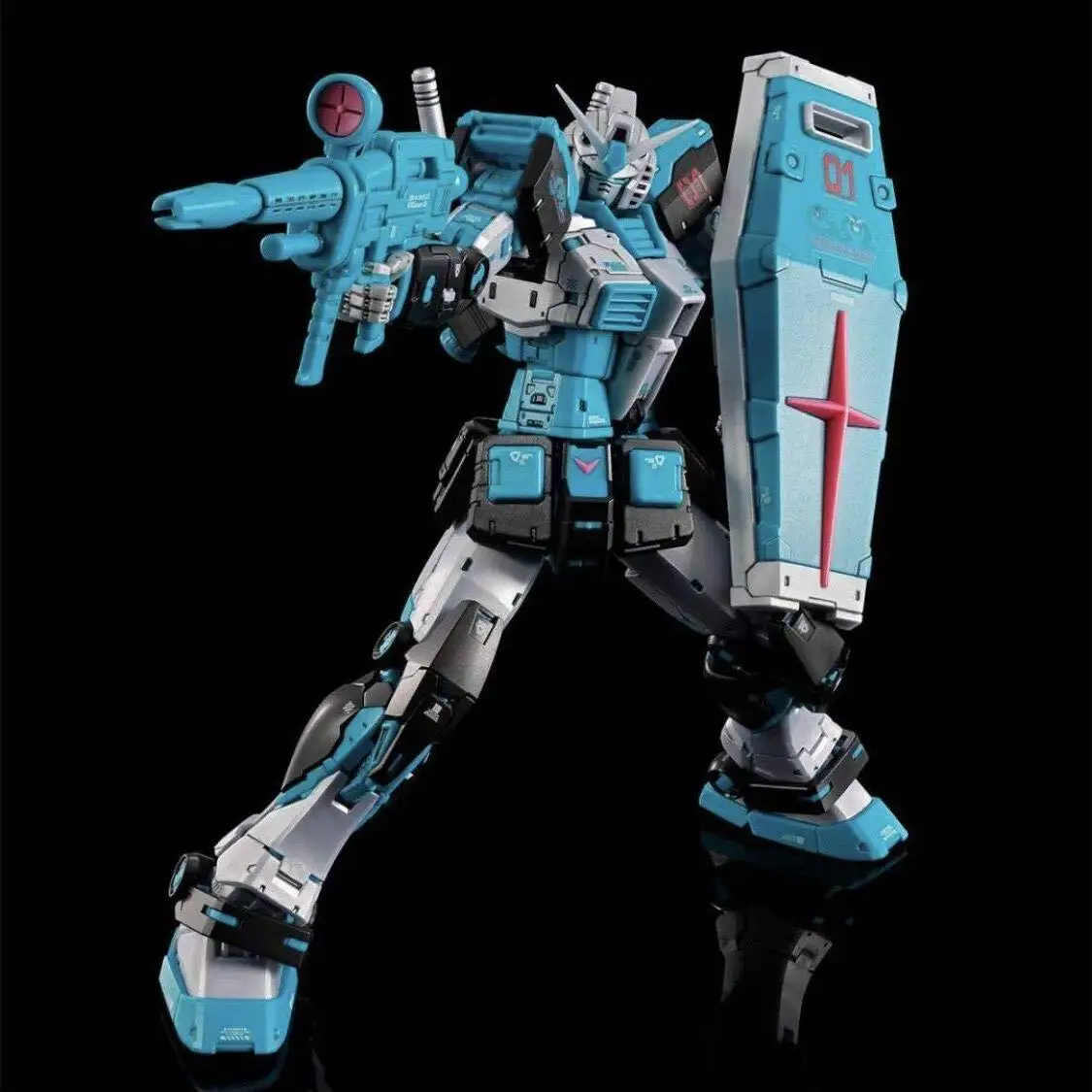 

Коллекционная пластиковая модель-конструктор Bandai Anime Figures RG RX-78-2 2.0 Hatsune Miku Color Premium, неразборная фигурка робота, игрушка, подарок
