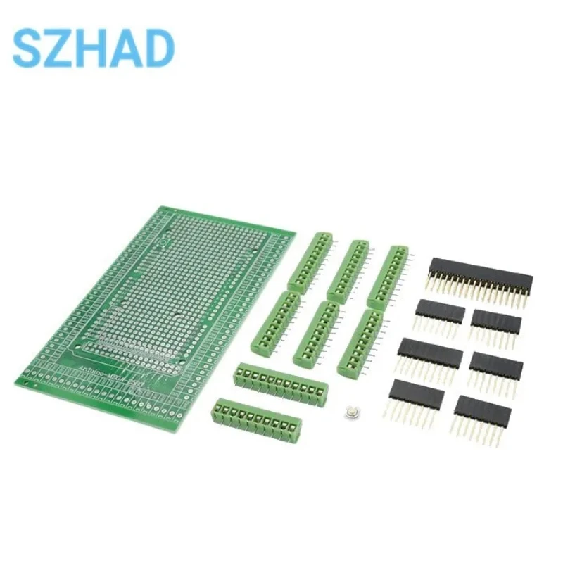 Double-side PCB Prototype Screw Terminal Block Shield Board Kit For MEGA-2560 Mega 2560 R3 Mega2560 R3