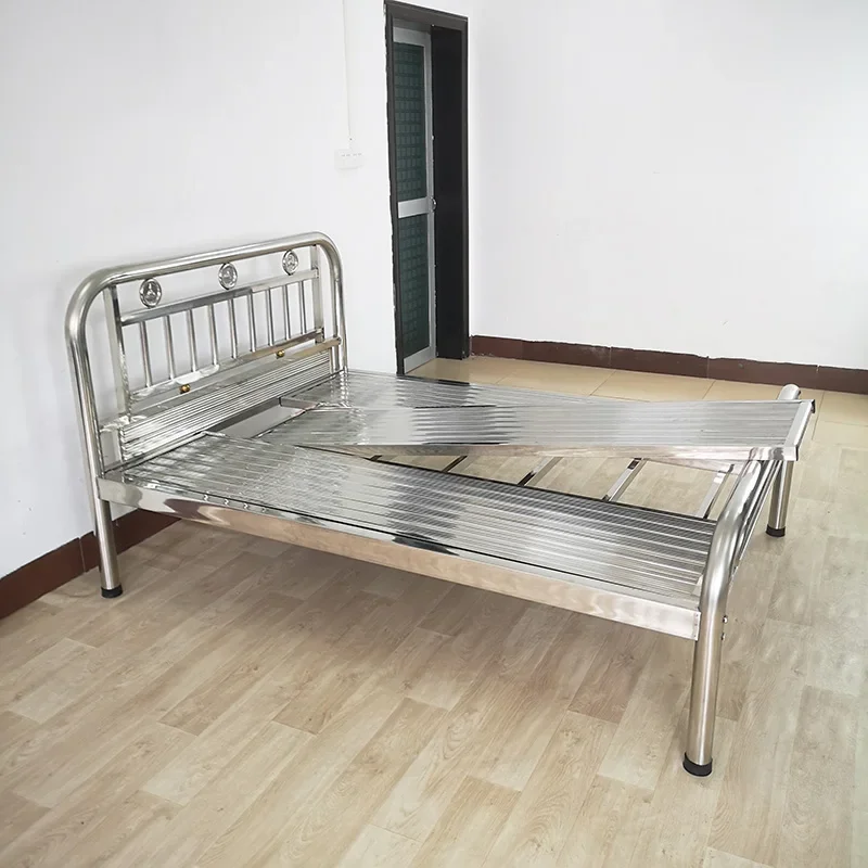 bed Large curved , thickened with baffle, all stainless steel , seamless steel strip, 1.2m, 1.5m, 1.8m single double