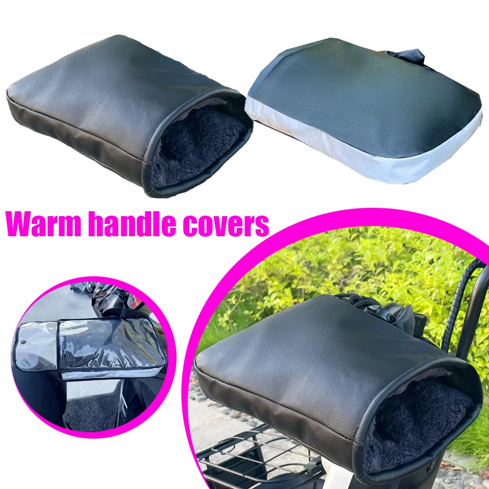 

Motorcycle Winterization Waterproof Steering Sleeve Accessories Winter Handle Cover Mof Arm Warmer Warmers Goods Biker Gloves