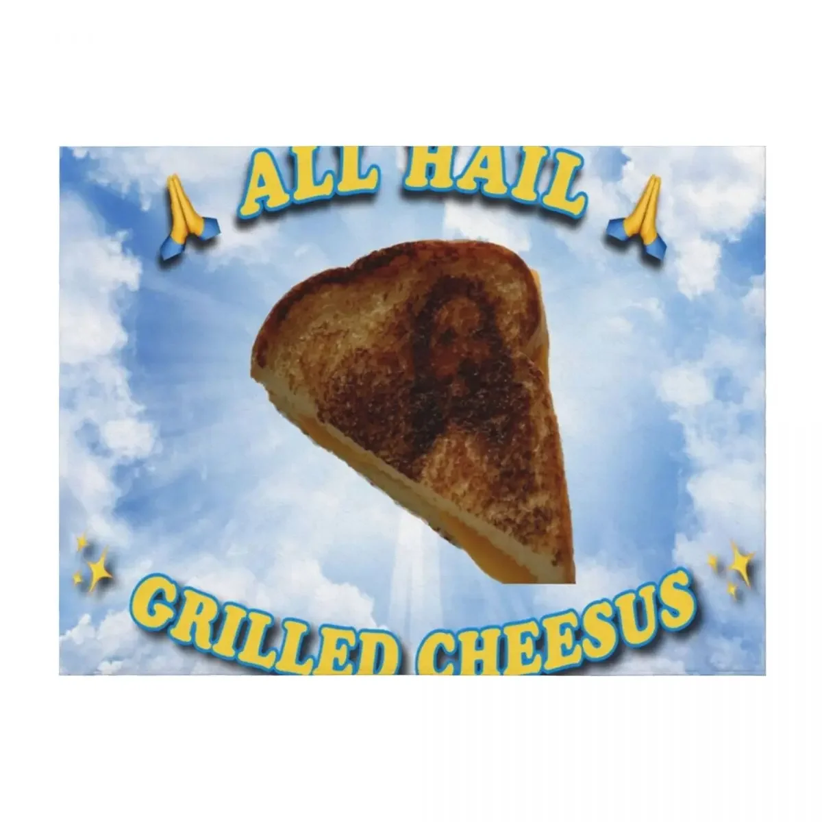 

grilled cheesus Throw Blanket Luxury St bed plaid Loose Flannel Blankets