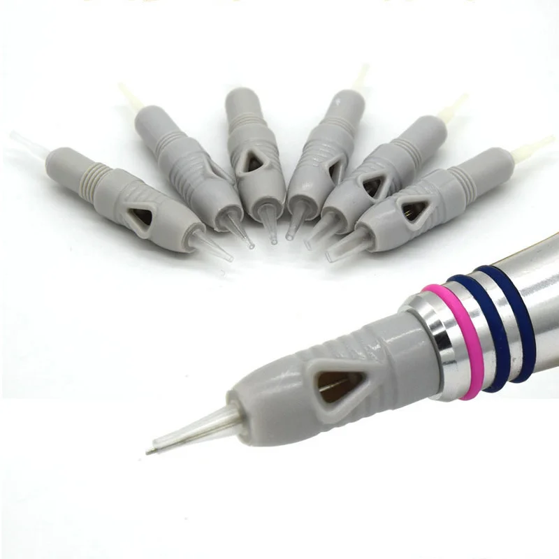 10/50/100pcs Microblading Cartridges for Charmant Liberty Permanent Makeup Eyebrow Lips Eyeliner Pen Grey Tattoo Machine Needles