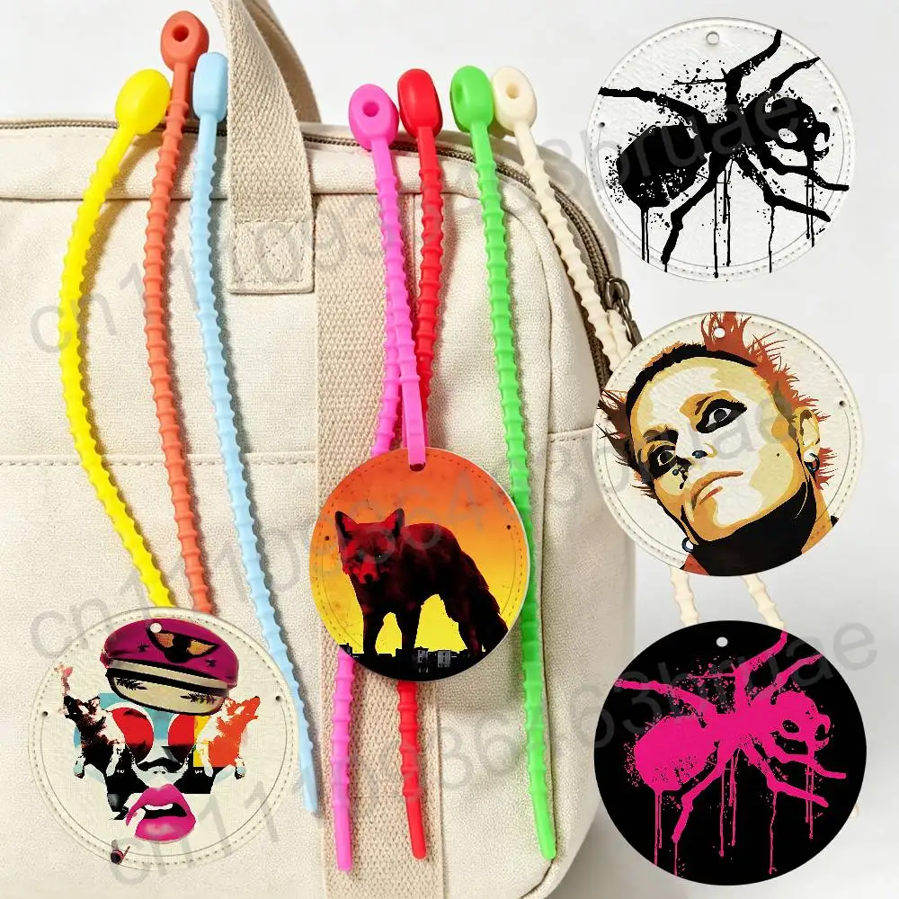 

Elitest GOAT Prodigy 10cm Antilost Luggage Tag Backpack Pendant Travel Round Pattern Label Portable Name Address Plate