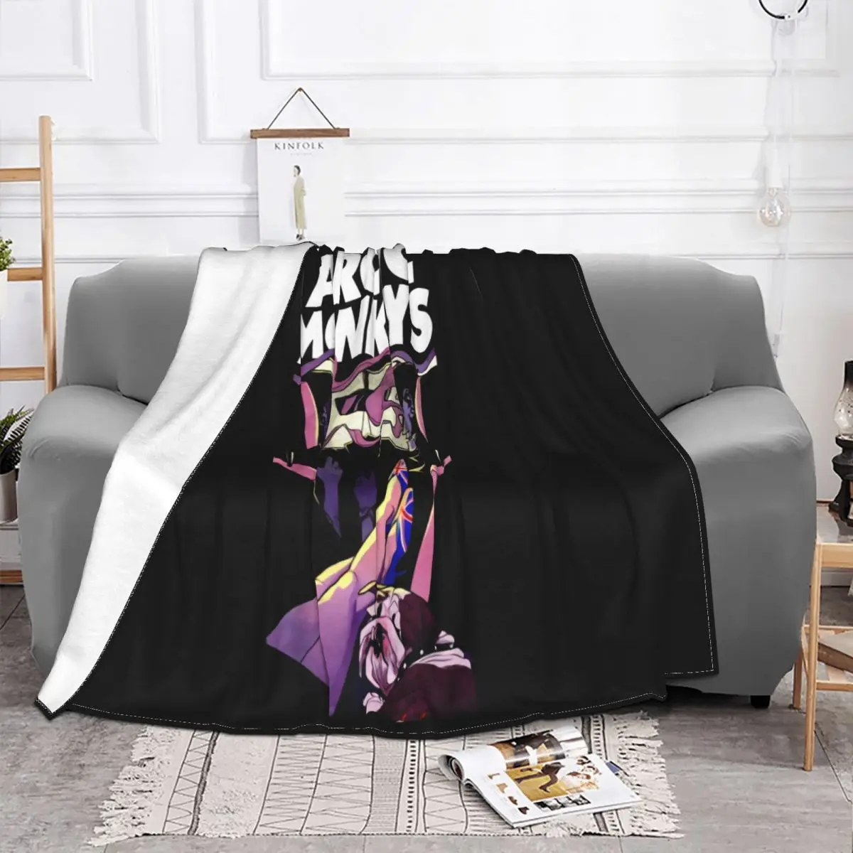 Reprint Arctic Monkeys Band Black Men Size S 234Xl F990 Oversize Style Male High Quanlity Throw Blanket