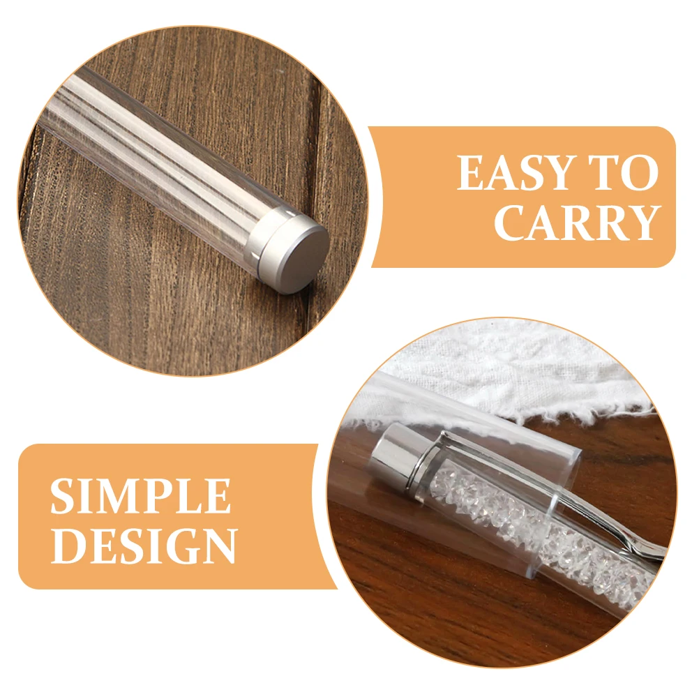 

6Pcs Pen Boxes Gift Transparent Cylinder Plastic Pen Holder Portable Gift Packaging Box Stationery Storage Case