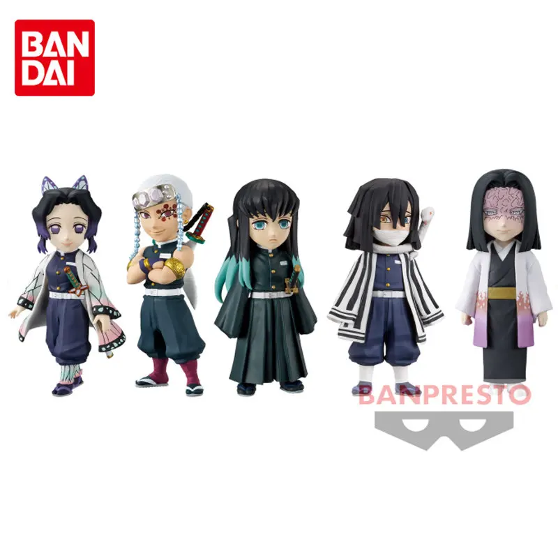 Bandai BANPRESTO Demon Slayer World Collectable Figure Vol.6 Kochou Shinobu Uzui Tengen Iguro Obanai Anime Action Figures Toys