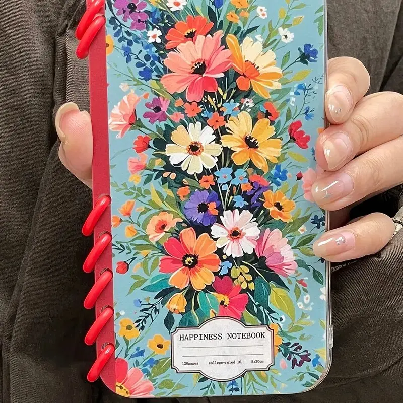 DIY Custom Flower Patterns Flip Stand Book Case Cover Notebook TPU Clear Flip Case for iPhone 17 17Air 17promax 17pro 16 15 12 - view 5