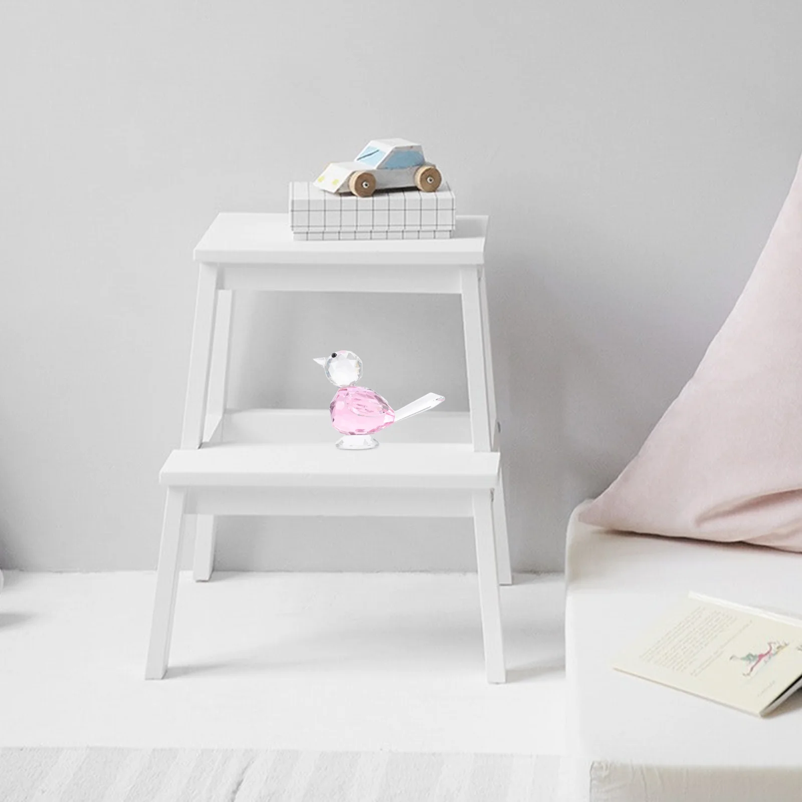 

Unique Hand Blown Glass Bird Sculpture Crystal Home Decor Desktop Art Ornament Bird Ornament Desktop Decoration