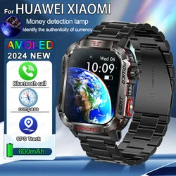 2024 nuovo per Huawei Military Outdoor Smart Watch da uomo 600 mAh batteria impermeabile Fitness ossigeno nel sangue Bluetooth chiama Smartwatch