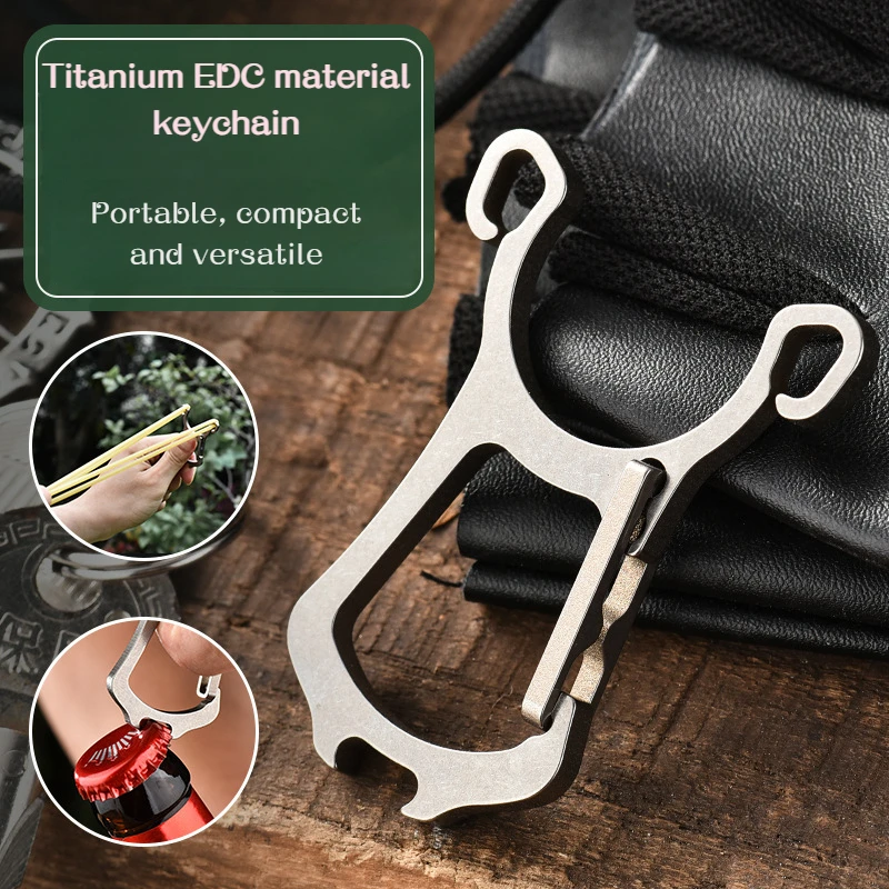 Fashionable and exquisite new stainless steel mini clip keychain for temperament and personality jewelry gifts for men and women