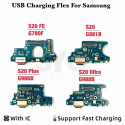 ORI ORG USB Charger Socket Connector Charging Port Board Microphone Flex For Sam S20 Plus Ultra G986 G988B G981