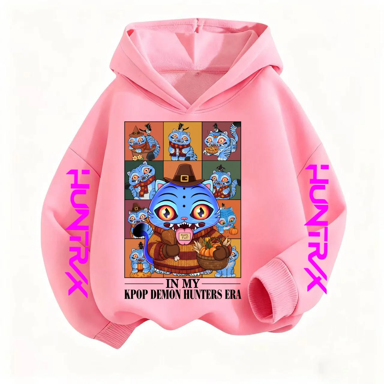 

2025 Autumn/Winter Children's Sportswear Baby Casual Top Sportswear Printed Kpop Devil Hunter Hoodie