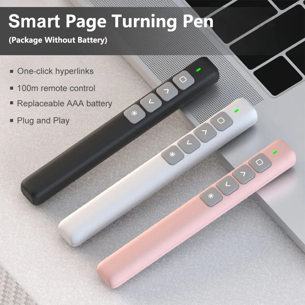 New Whiteboard Remote Control Pen PPT Page Turner Multimedia Electronic Infrared Page Turner for Speech Teacher Presenter