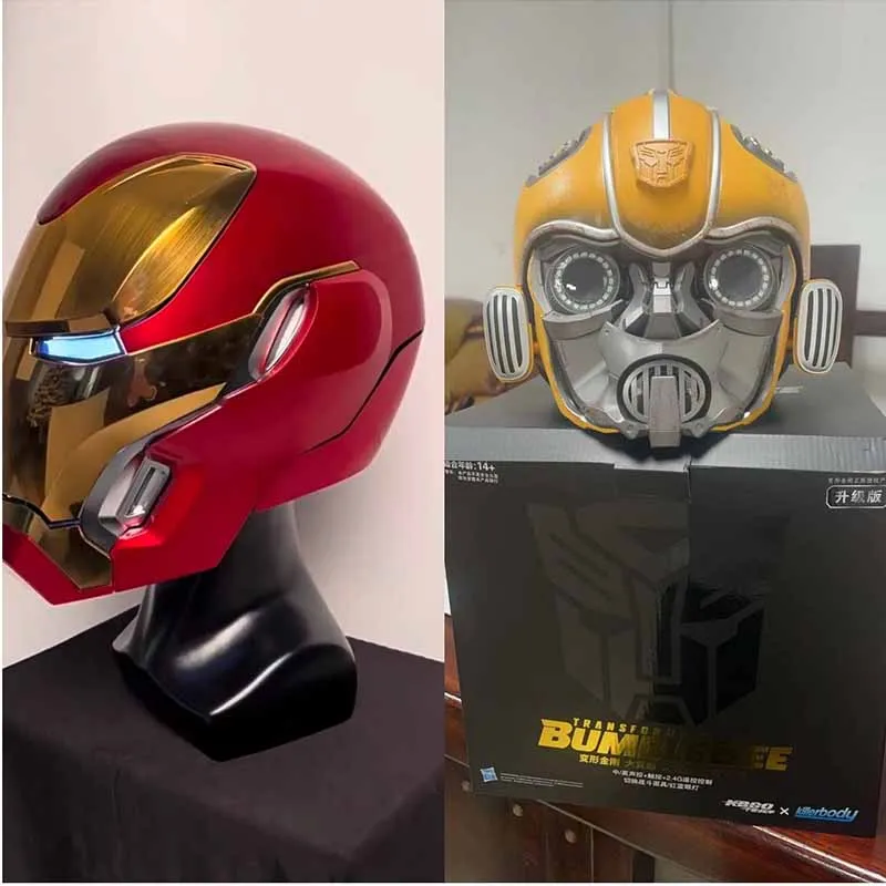 新しい Rc マーベルアイアンマン Mk50 ウェアラブルヘルメット音声起動変形フィギュアアニメーション派生モデル玩具ギフト