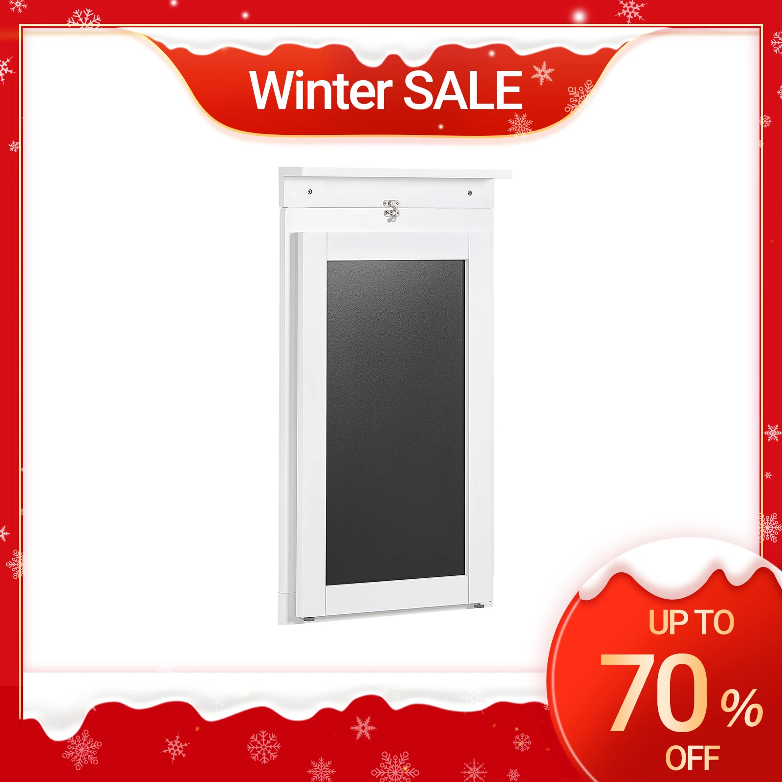 SoBuy FWT20-W Tavolo da parete Tavolo pieghevole Tavolo da pranzo Tavolo da cucina Memoboard BHT: 50x76x75 cm