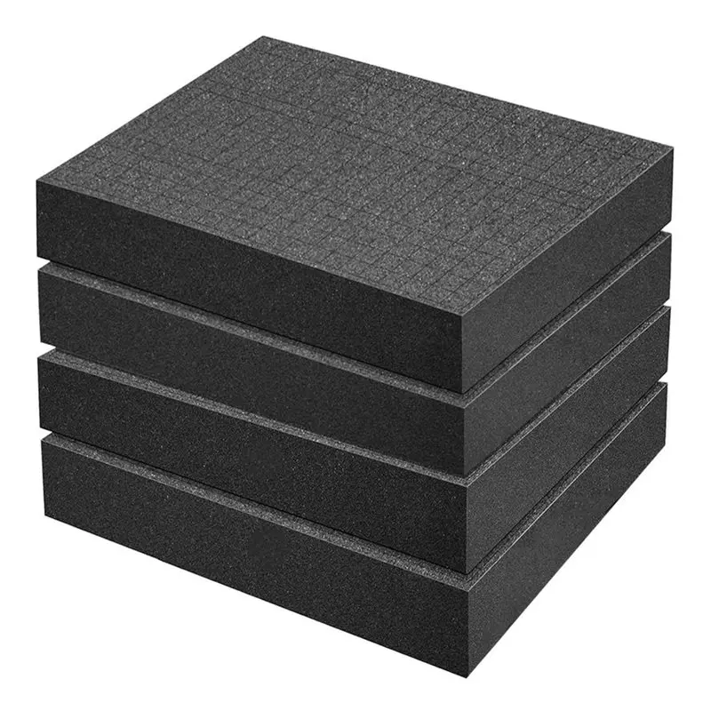 Pre-Separated Cube Sheet Foam With Bottom 4 Pcs Pick-Apart Foam Insert Pluck Foam Pre-Cubed Foam Inserts Use-AA26