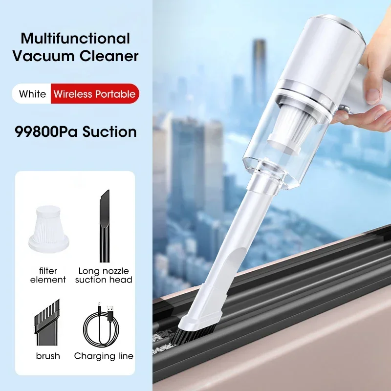 Wireless Vacuum Cleaner Handheld 99800Pa Portable Vacuum Cleaner Portable Car Home Dry And Wet Car Vacuum Cleaner Appliances
