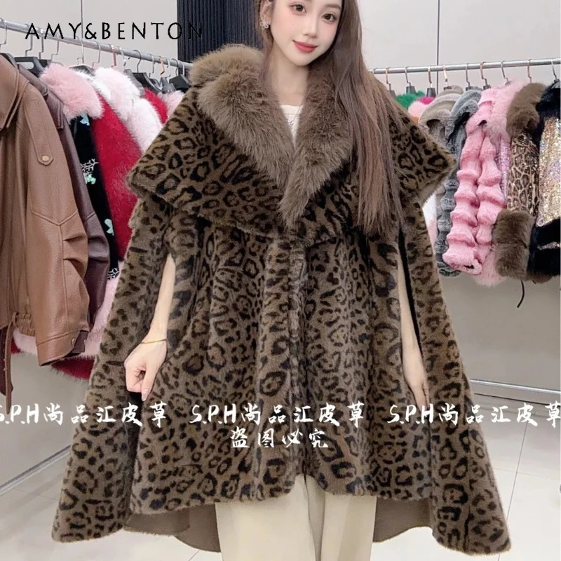 

Специальный дизайн, осенне-зимнее, мягкое и удобное пальто-накидка для женщин, с воротником из искусственного меха, облегающее, теплое, длинное, пушистое, пальто-кейп, верхняя одежда