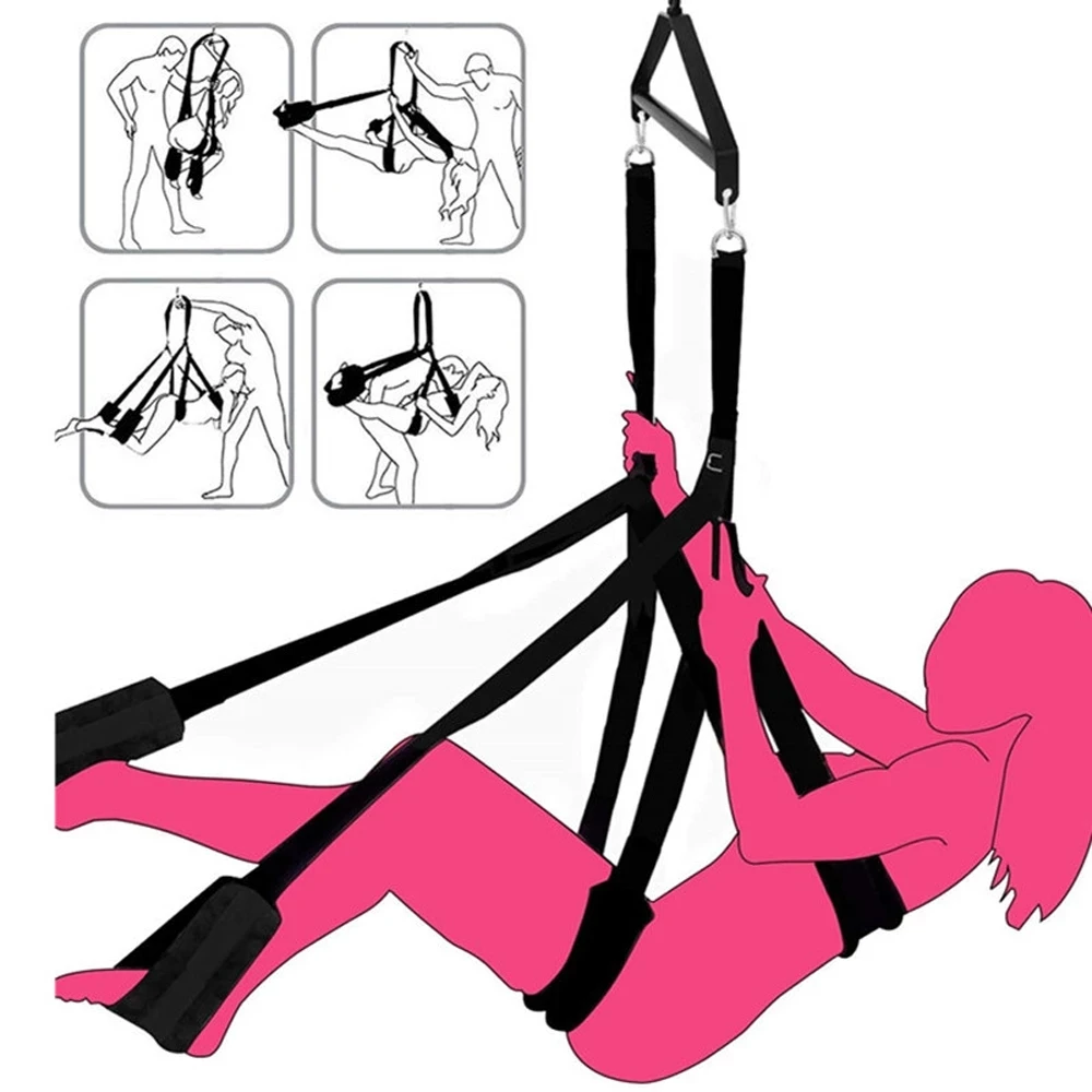 SM Game Door Chairs Hanging Sex Swing Sexy Slave Bondage Women 18 Adult Sexual Furniture Fetish Sex Toys Couples Erotic Products