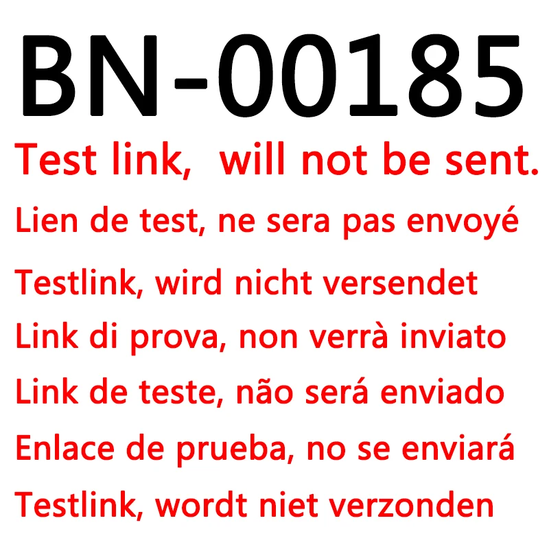 Enlace de prueba de BN-00185, no haga un pedido, no se enviará.