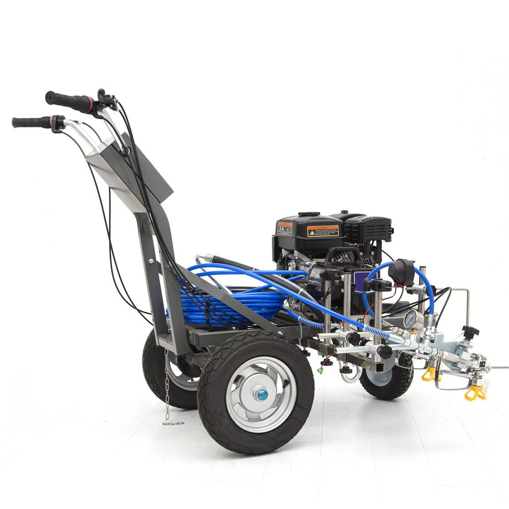 آلة وسم خطوط الطريق ذات كفاءة تقنية متقدمة جديدة مع مضخة ومحرك للمكونات الأساسية سهلة الصيانة