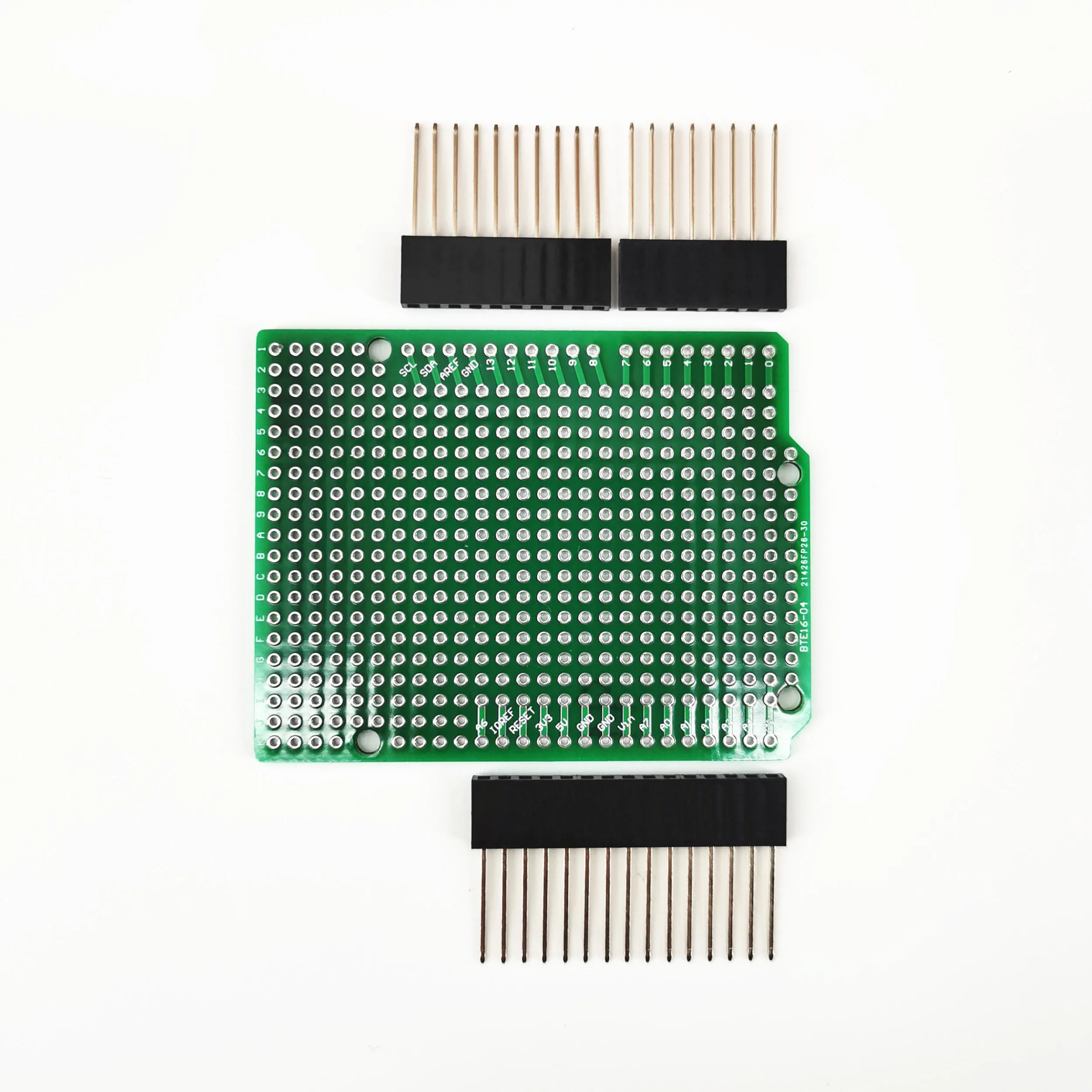 Prototype PCB Expansion Board For ATMEGA328P UNO R3 Shield FR-4 Fiber Breadboard 2.54mm Pitch With Pins DIY One