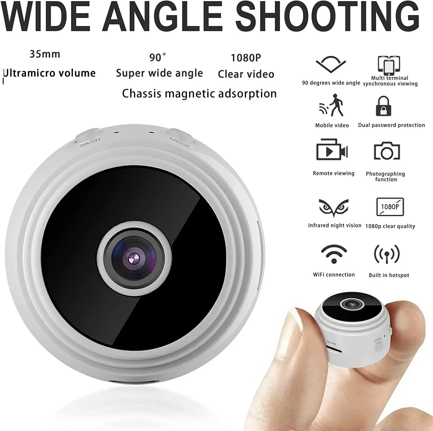 

A9 Mini Camera 720P HD IP Cam Wifi Voice Video Recorder Surveillance Camera for Home Secret Security Protect Wireless Camcorders