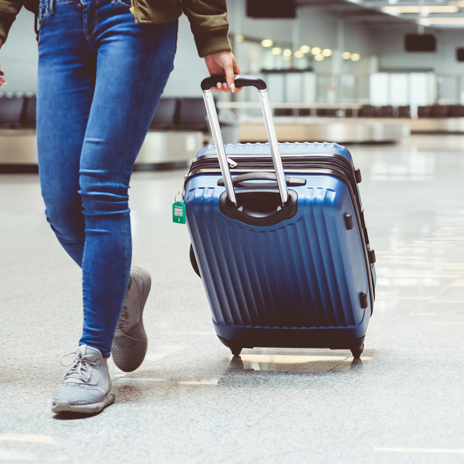 50 قطعة حلقات المفاتيح القوية معرف العلامات عدد تسميات مقاومة للصدأ للسفر المنزل مكتب استخدام العلامات الرئيسية علامة الأمتعة