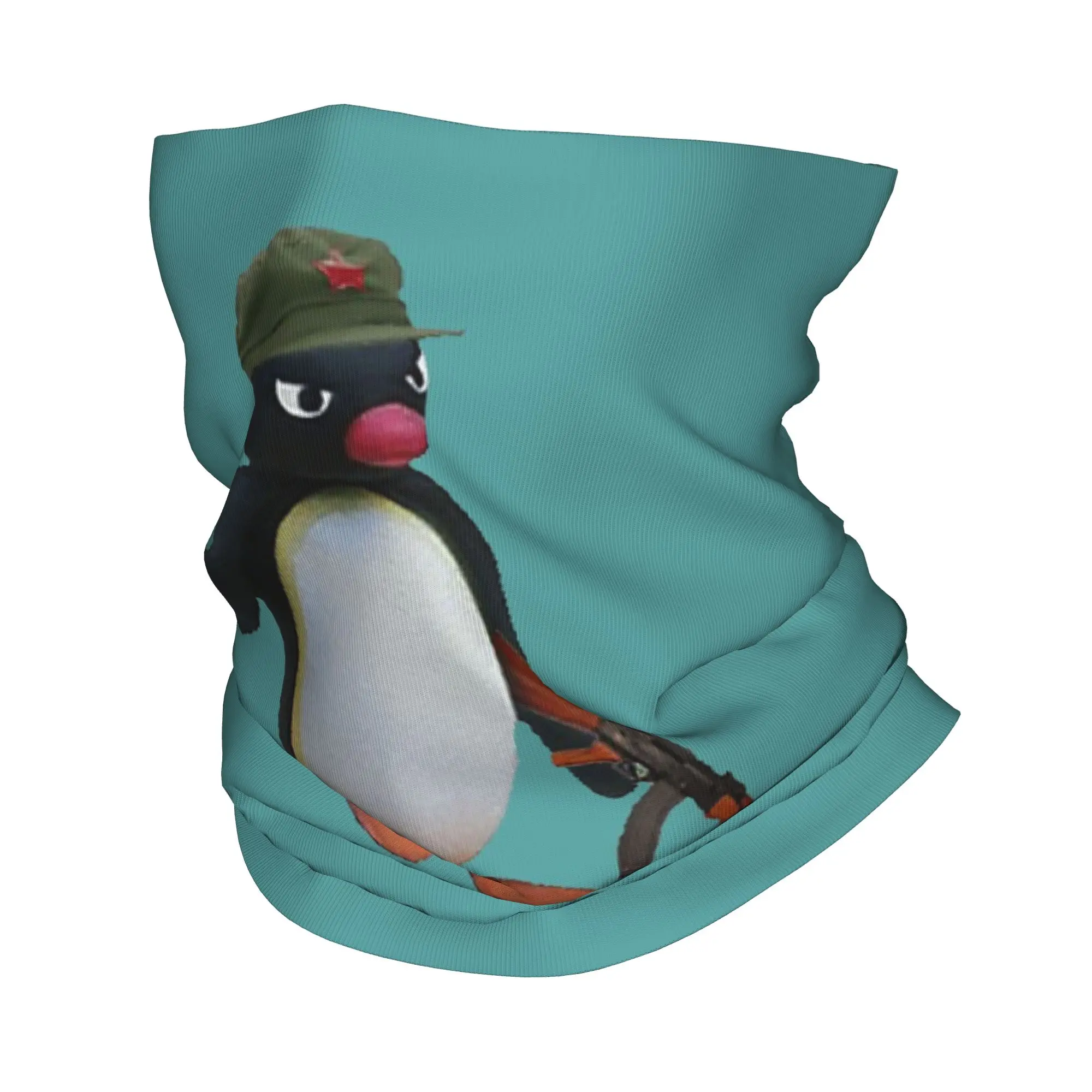 Angry Pingu AK-47 Official Merch Bandana Neck Cover Printed Mask Scarf Warm Headwear Hiking Fishing Unisex Adult