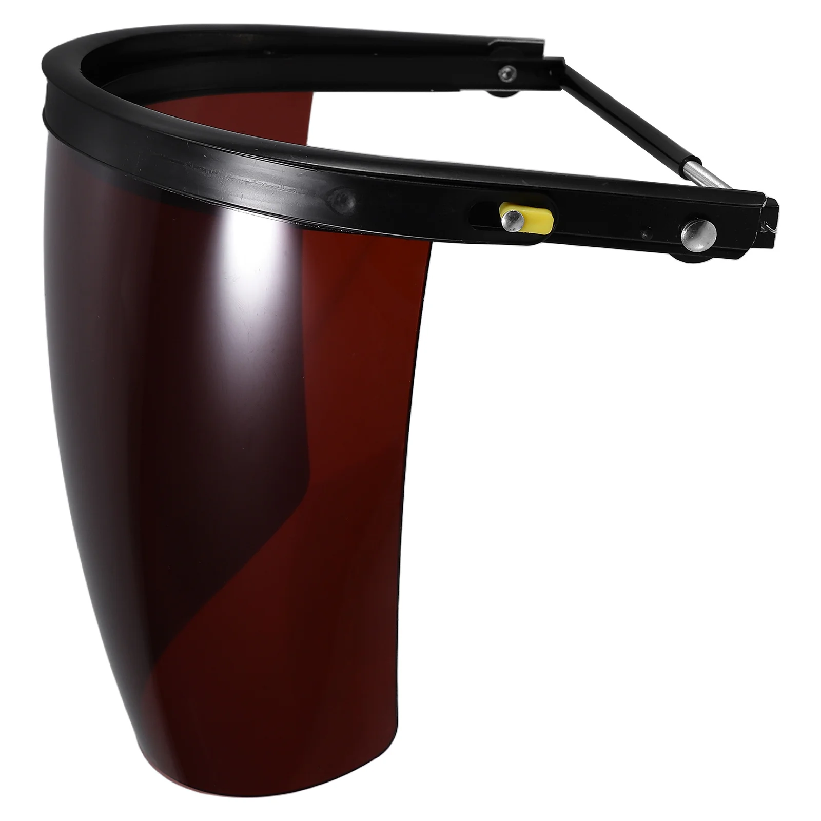 Escudo antisalpicaduras, cara completa marrón, resistente a impactos, a prueba de calor, protector de molienda de soldadura, máscara facial de seguridad reutilizable para