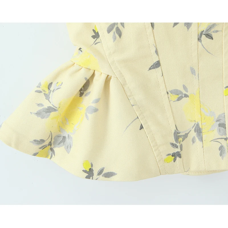 Chic Elegant Floral Printed Cami Tops