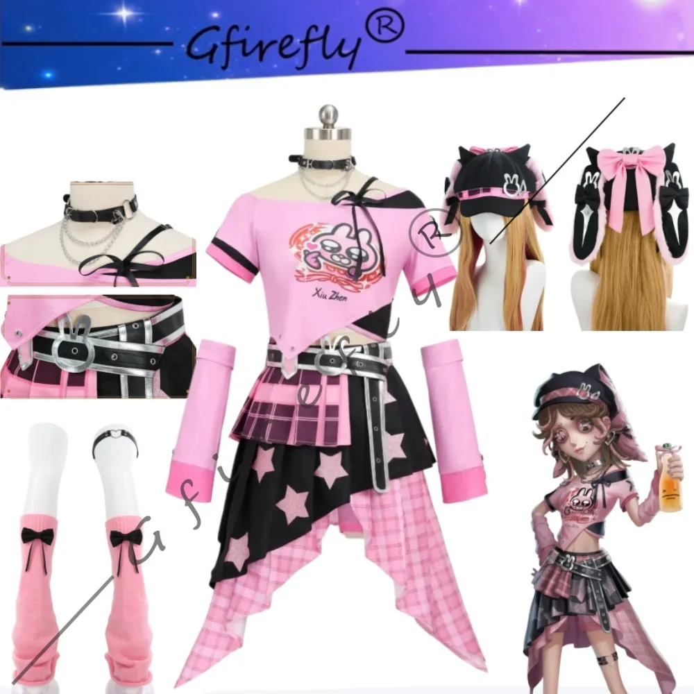 

Identity V Barmaid Demi Bourbon Collaboration Same Style Cosplay Costume Sweet Y2K Hat Accessories Carnival Party Stage Outfit