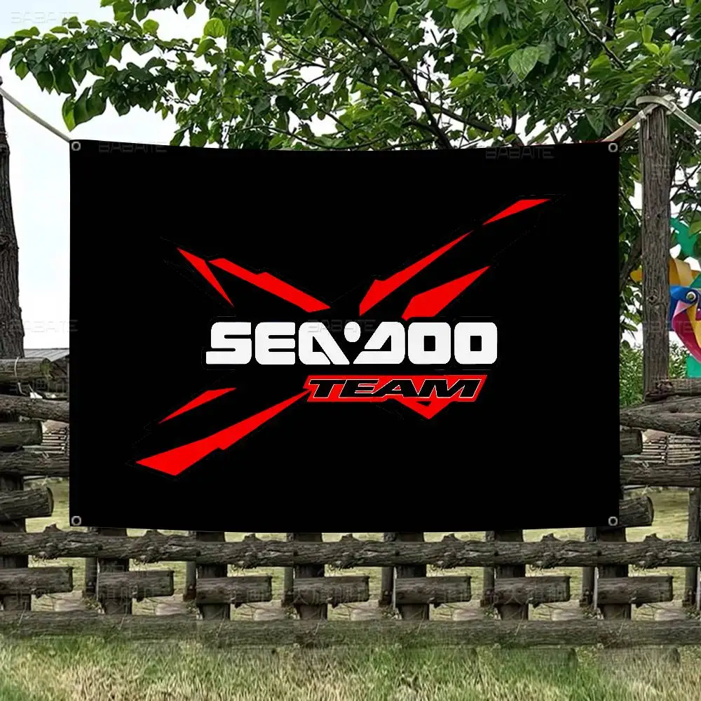 S-Sea D-Doo Seadoo Cartoon-Flagge, Wandbehang, Banner, Dekoration, Haushalt, Heimdekoration