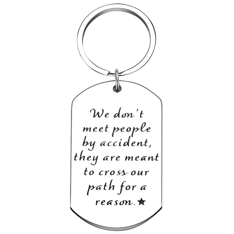 Colleagues Leave Farewell Gifts Keychain Pendant Coworker Key Chains Retirement Gift