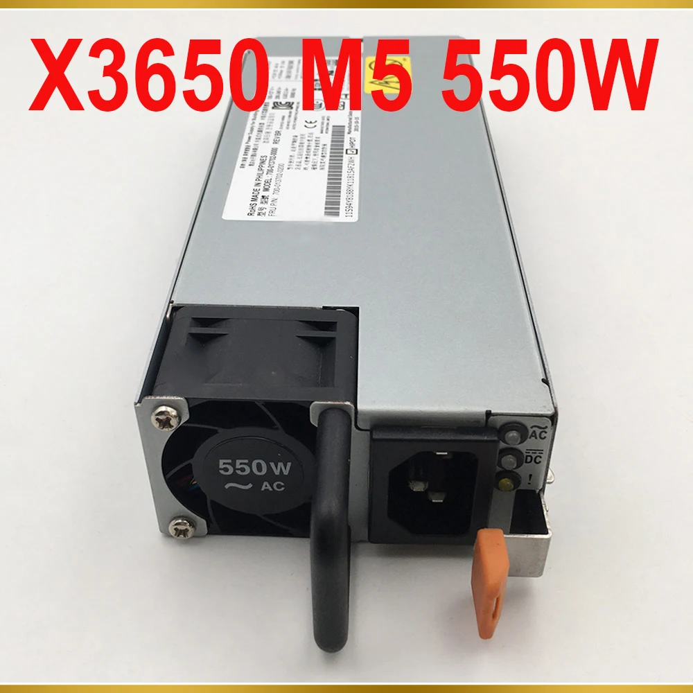 For IBM X3650 M5 550W Server Power Supply 700-013702-0200 94Y8188 94Y8278 700-013702-0000