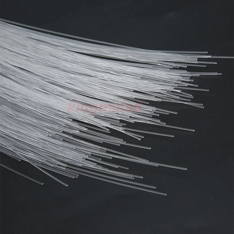 1200pcs *0.75mm*4M End Glow Fiber Optic Cable plastic Optical Fiber  for  for all kind LED Light Engine DIY Starry Sky Ceiling