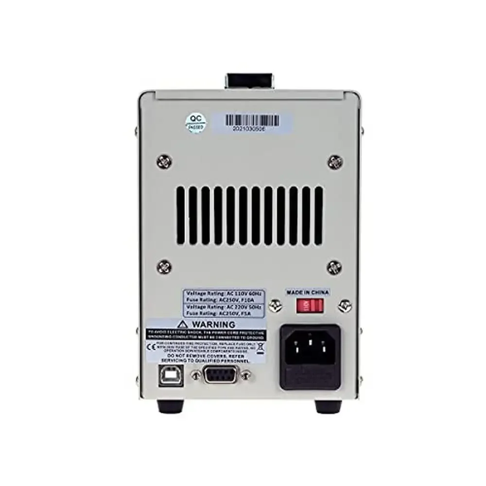 Programável Precisão Variável DC Fonte de Alimentação, Lab Grade, Dual Display Controls, Switchable, Lock Feature, 60V, 5A, 110V, 220V