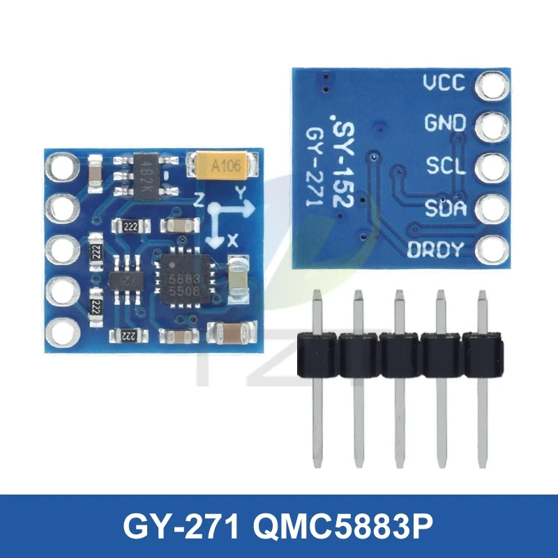 MPU-6050 MPU-9250 BMI160 LSM303DLHC L3G4200D QMC5883L ADXL335 LIS3DSH 3-, 6- und 9-Achsen-Sensor für Lagebestimmung +Gyroskop +Beschleunigungsmesser +Magnetometer – Detail 5