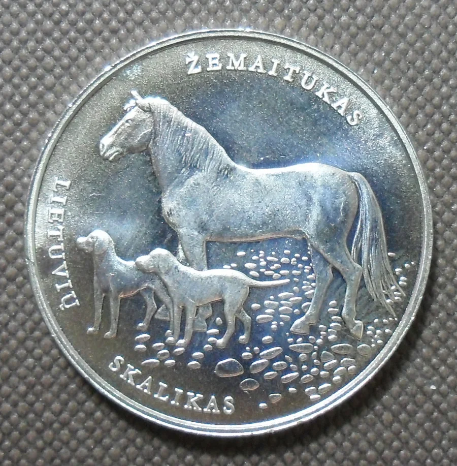 

Lithuania 2017 Hound and Horse 1.5 Euro Commemorative Coin