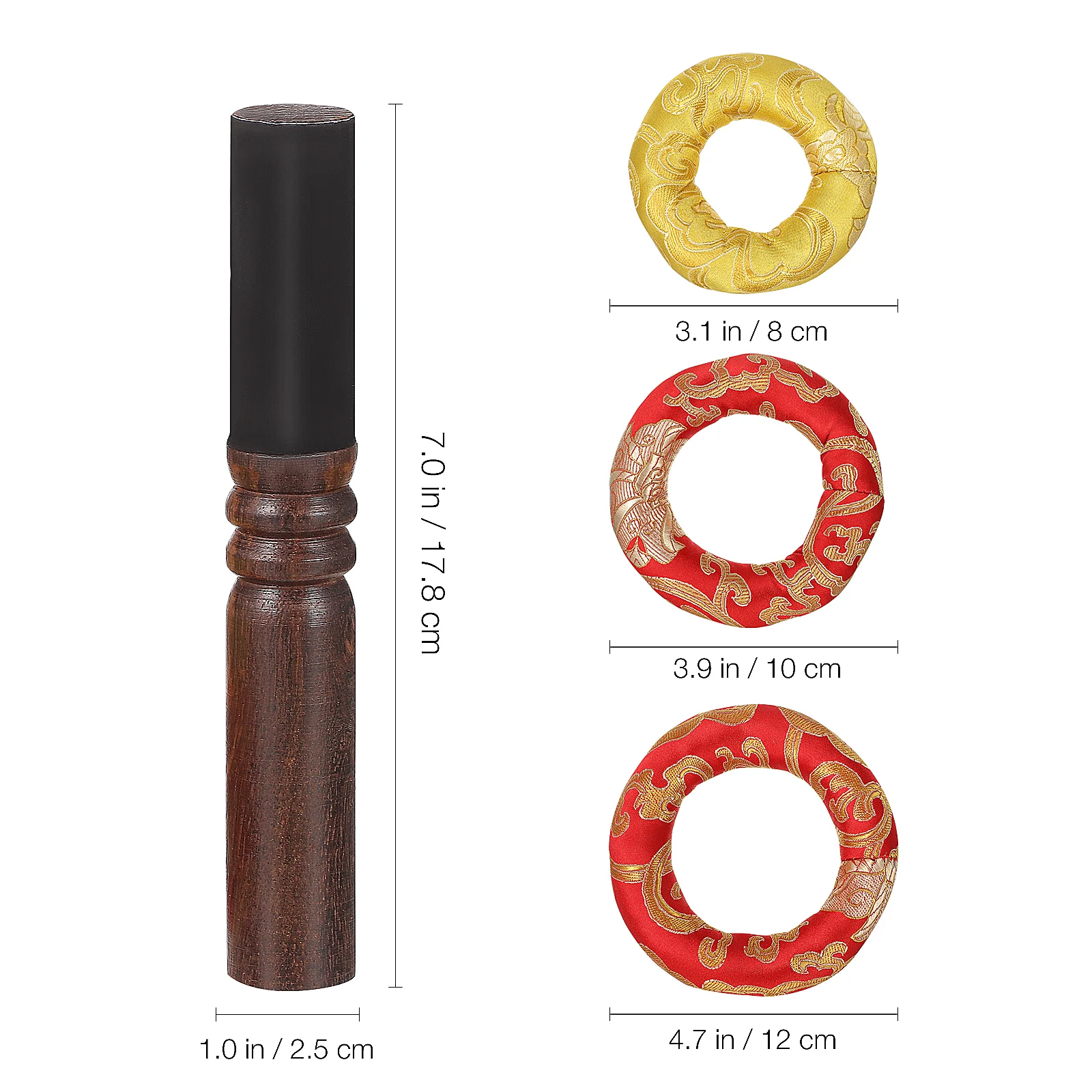 

3pcs Sound Bowl Cushion Large Size Meditation Bowl Cushions Cotton Non Slip Meditation Accessories Tibetan Singing Pad Pillow