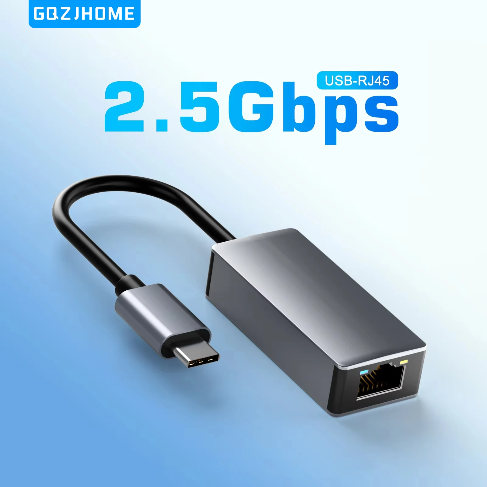 2.5G 2500Mbps USB3.0 Type-C To RJ45 Network Card 2.5G Adapter Gigabit Ethernet Converter Lan Hub For PC Laptop For Windows 10 11