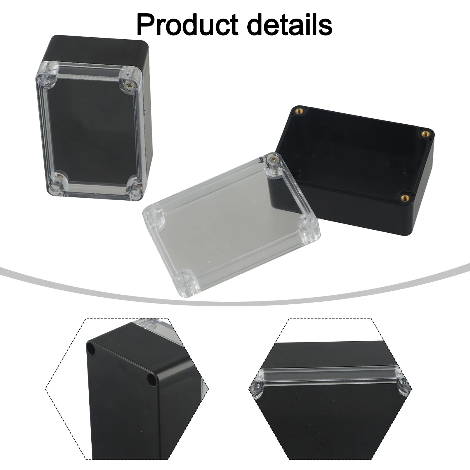 Non-static Waterproof Junction Boxes Plastic Enclosure Easy To Install Good Sealing Insulation Resistance Non-corrosive