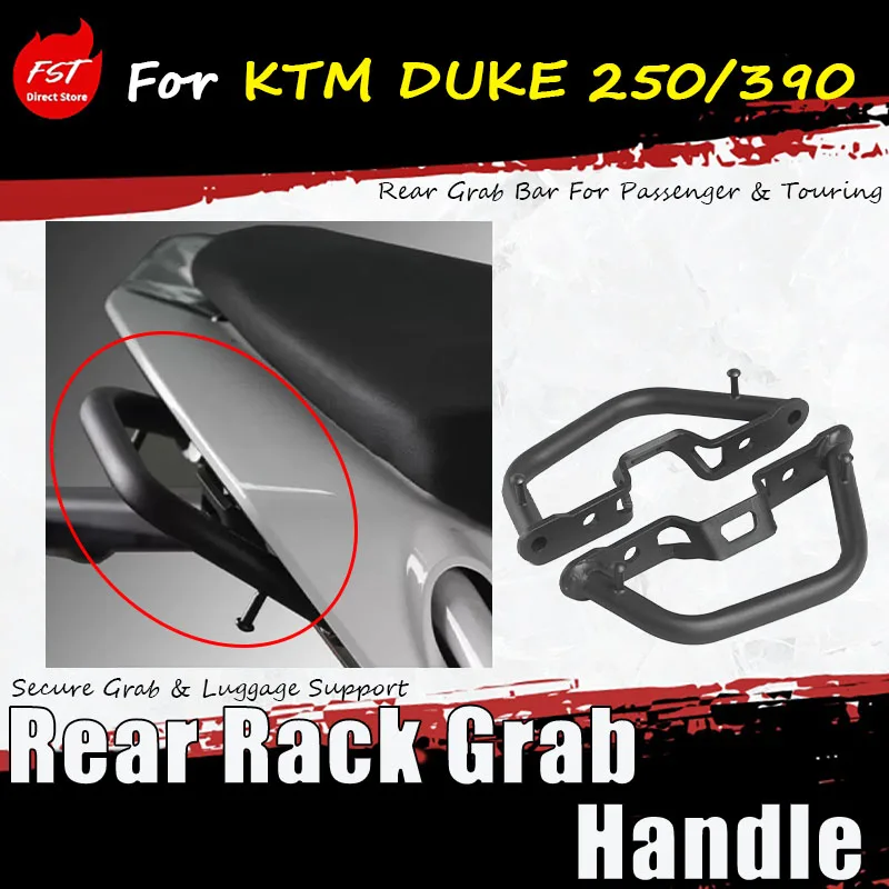 For KTM DUKE 250/390, the rear rack and handlebar can be installed without any damage after the accessories are installed.
