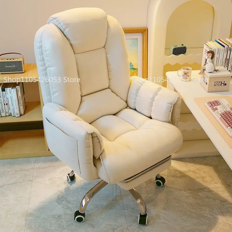 Silla de Computadora, Cómoda, para el Hogar, con Respaldo, Giratoria, Ajustable en Altura, para E-sports y Transmisiones en Vivo