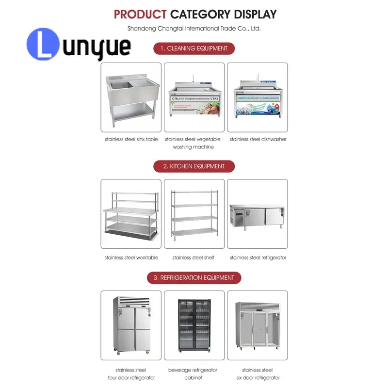 Commercial 304 Stainless Steel Work Table Single Undershelf Metal Kitchen Bench Rustproof Equipment for Food Truck